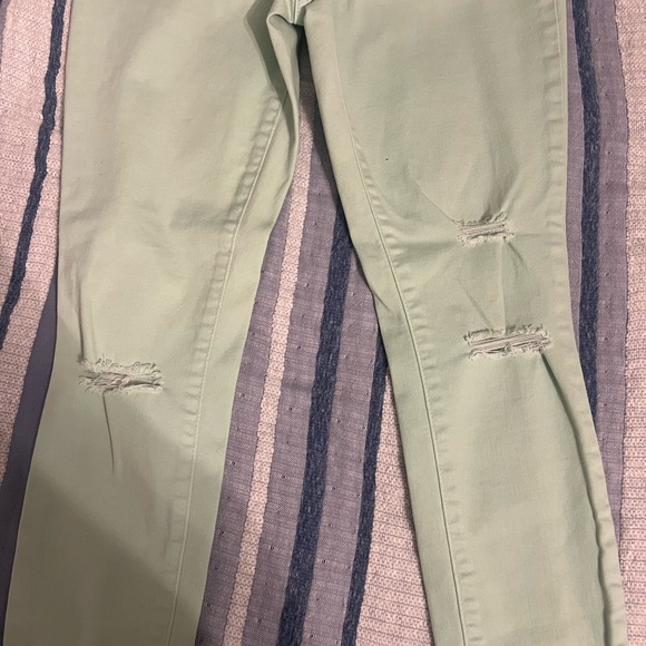 Old Navy Light Green Rockstar Jeans - Picture 2 of 4
